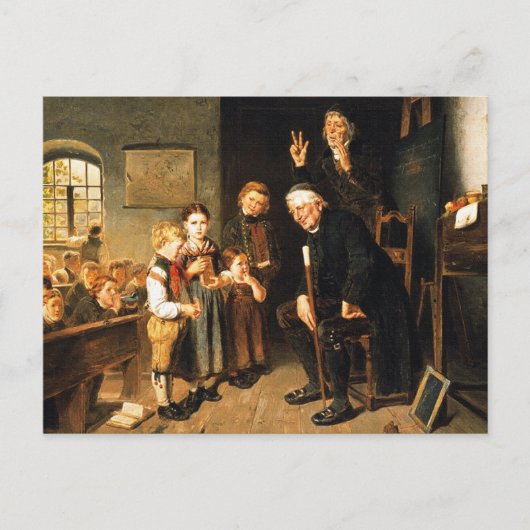 Leraar en Studenten Schilderen. beeldende kunst Briefkaart (Voorkant)