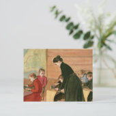 Leraar en Studenten Schilderen Briefkaart (Staand voorkant)