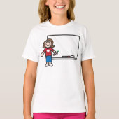 Leraar en whiteboard T-Shirt (Voorkant)