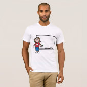 Leraar en whiteboard t-shirt (Voorkant volledig)
