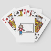 Leraar en whiteboardspeelkaarten pokerkaarten (Achterkant)