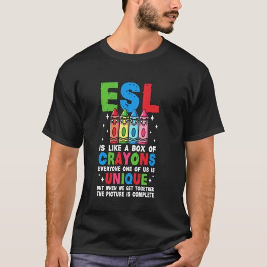 Leraar Engels als Tweede Taal T-shirt (Voorkant)