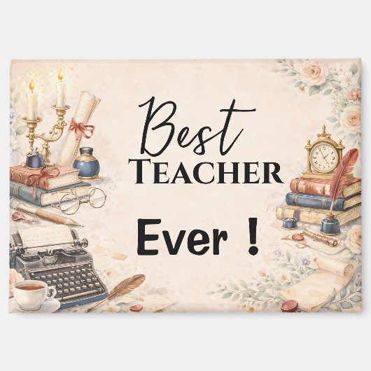 Leraar Engels Bedankcadeau Einde Schooljaar Magneet (Voorkant)