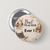 Leraar Engels Bedankje Einde Schooljaar Ronde Button 5,7 Cm (Voorkant /achterkant)