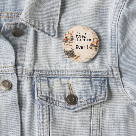 Leraar Engels Bedankje Einde Schooljaar Ronde Button 5,7 Cm (In situ)