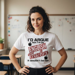 Leraar Engels - Ik zou het bestrijden T-shirt