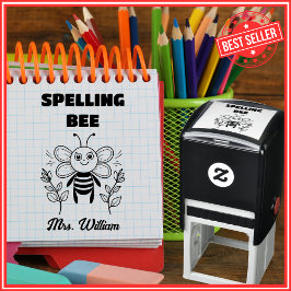 Leraar Engels Spellingwedstrijd Cijfergeven Aanmoe Zelfinktende Stempel