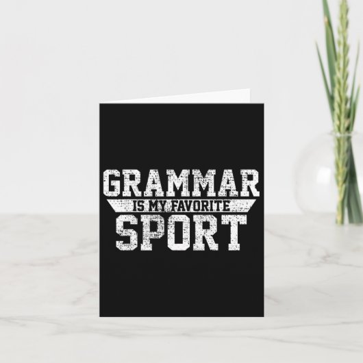 Leraar Engels Sport School Cadeau Kaart (Voorkant)