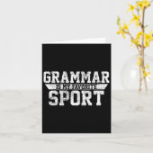 Leraar Engels Sport School Cadeau Kaart (Gele Bloem)