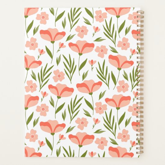 Leraar Floral Planner (Achterkant)