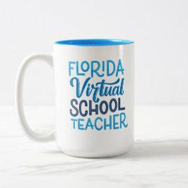 Leraar Florida Virtual School, Handlettering Tweekleurige Koffiemok