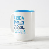 Leraar Florida Virtual School, Handlettering Tweekleurige Koffiemok (Voorkant links)