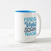Leraar Florida Virtual School, Handlettering Tweekleurige Koffiemok (Voorkant rechts)