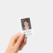 Leraar Foto ID Badge klaslokaal, ik zonder masker (Handheld)