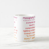 Leraar fotografie koffiemok (Center)