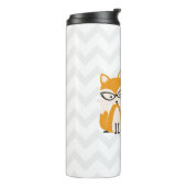 Leraar Fox Chalkboard Chevron Thermosbeker (Gedraaid links)