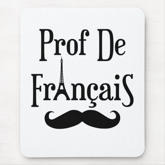 Leraar Frans Professor Prof de Francais Muismat (Voorkant)