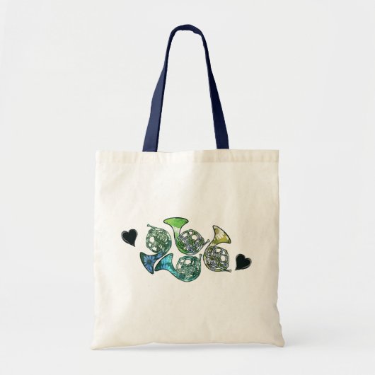 leraar Franse Horn Marching Band Tote Bag (Voorkant)