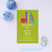 leraar freelance geletterdheid of leraar voor kind flyer (Enkel)