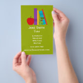 leraar freelance geletterdheid of leraar voor kind flyer (Hand)