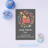 leraar freelance geletterdheid of leraar voor kind flyer (Enkel)