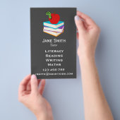 leraar freelance geletterdheid of leraar voor kind flyer (Hand)