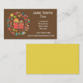 leraar freelance geletterdheid of leraar voor kind visitekaartje (Voorkant / Achterkant)