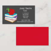 leraar freelance geletterdheid of leraar voor kind visitekaartje (Voorkant / Achterkant)