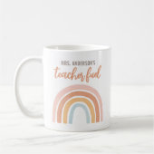 Leraar Fuel Boho Rainbow Teacher Appreciation Koffiemok (Links)