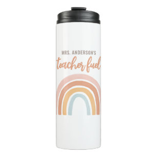 Leraar Fuel Boho Rainbow Teacher Appreciation Thermosbeker