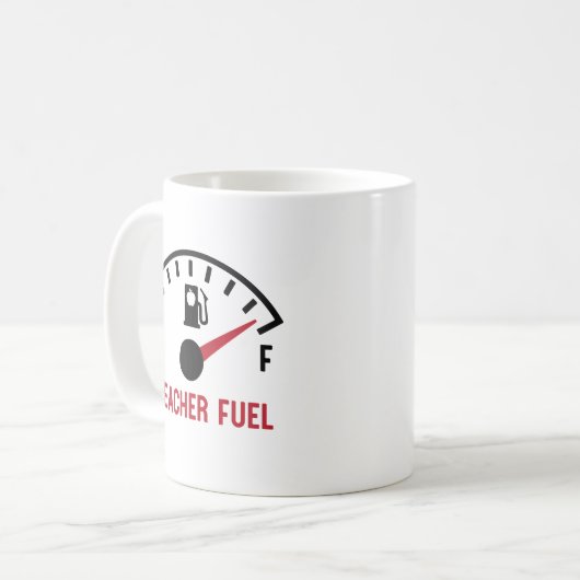 Leraar Fuel Funny Apple Gift Koffiemok (Voorkant links)