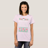 Leraar Funny Kerstkerstkerstkerstman Ugly Sweater  T-shirt (Voorkant volledig)