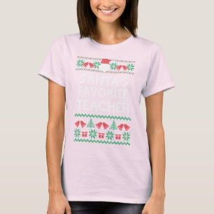 Leraar Funny Kerstkerstkerstkerstman Ugly Sweater  T-shirt