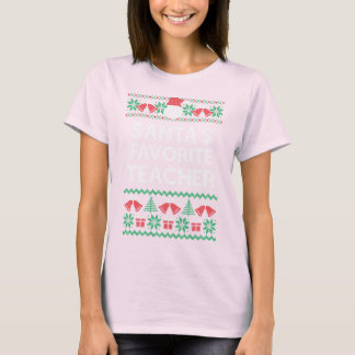 Leraar Funny Kerstkerstkerstkerstman Ugly Sweater  T-shirt