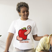 Leraar Funny Worm in Apple Award Unisex T-shirt