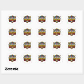 Leraar Gamen Badge Ronde Sticker (Vel)