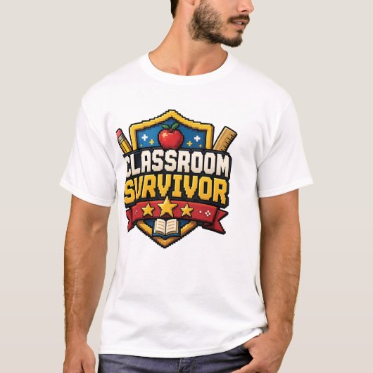 Leraar Gamen Badge T-shirt (Voorkant)