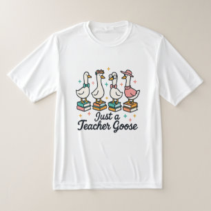 Leraar Gans Cute Ganzen Op Boeken T-shirt