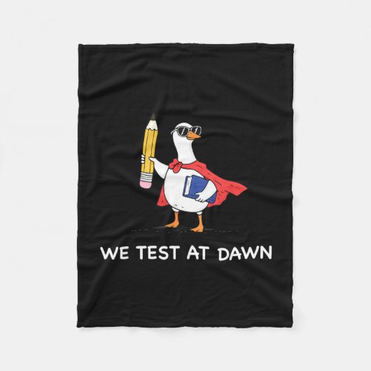 Leraar gans we testen bij het krieken van de dag e fleece deken (Voorkant)