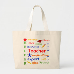 Leraar gedefinieerd grote tote bag