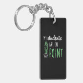 Leraar geeft mijn studenten een punt sleutelhanger (Voorkant Links)