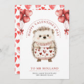 Leraar Gefeliciteerd met Valentijnsdag    Feestdagenkaart (Voorkant / Achterkant)