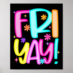 Leraar Gelukkig Vrijdag Weekend Vrijdag Gereedscha Poster