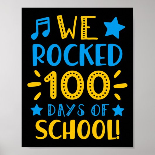 Leraar - Gelukkige 100ste schooldag We hebben 100  Poster (Voorkant)