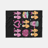 Leraar Gelukkige Valentijnsdag Coquette Potlood Ko Fleece Deken (Voorkant (Horizontaal))