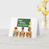 ***LERAAR*** GELUKKIGE VERJAARDAG KAART (Gele Bloem)