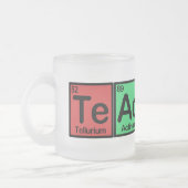 Leraar gemaakt van de kleuren van Elementen Matglas Koffiemok (Links)