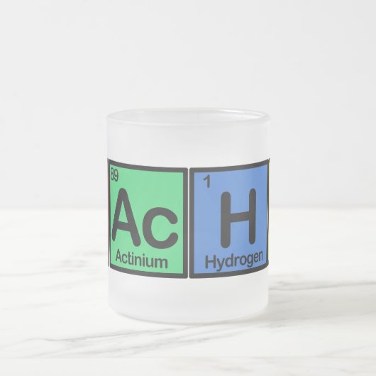 Leraar gemaakt van de kleuren van Elementen Matglas Koffiemok (Center)