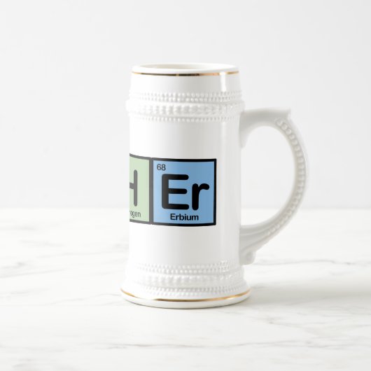 Leraar gemaakt van elementen bierpul (Rechts)