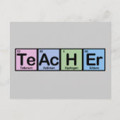 Leraar gemaakt van elementen briefkaart (Voorkant)